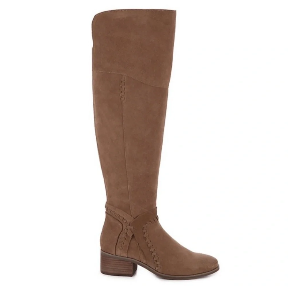 Vince Camuto Over the Knee Suede Leather Block Heel Kenvesha Boho Riding Boot
